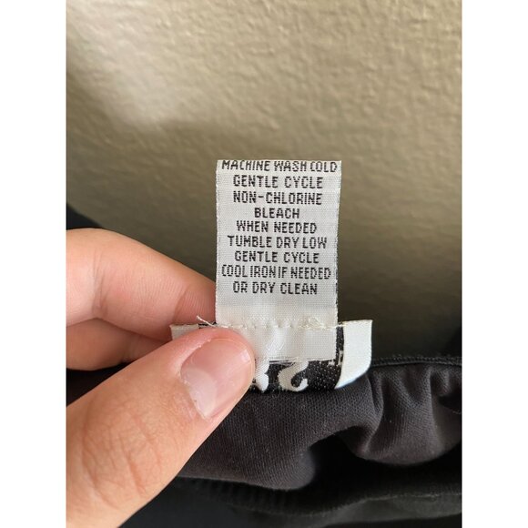 J.B.S. Womens Black Chiffon Ruffle Hem Skirt 2X Lightweight Polyester Midi - Picture 4 of 7